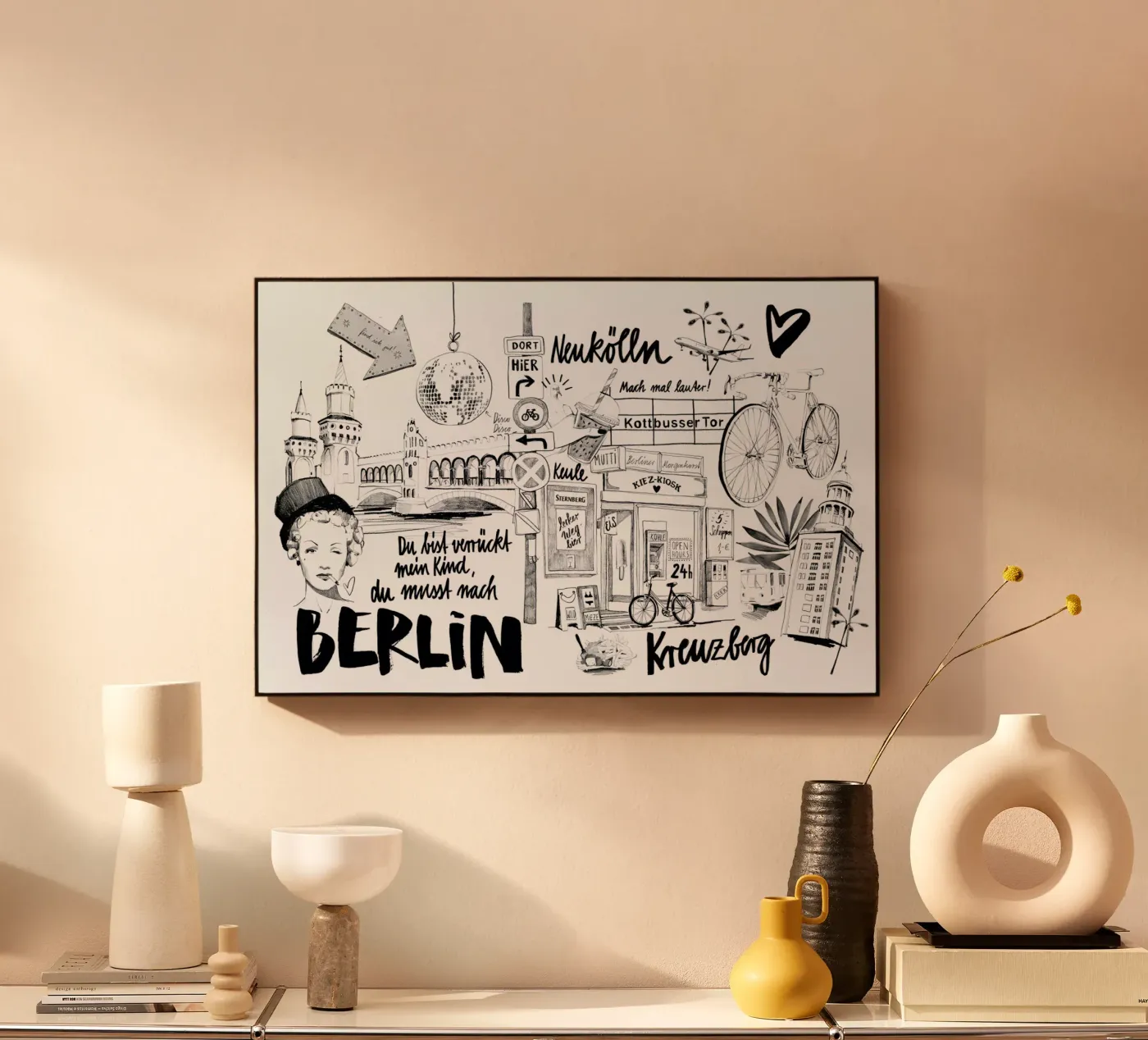 BERLIN 1 acryl van Ekaterina Koroleva