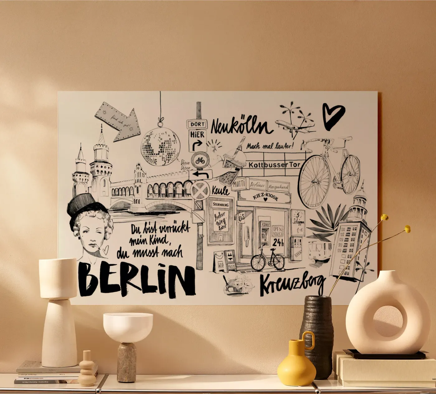 BERLIN 1 acryl van Ekaterina Koroleva