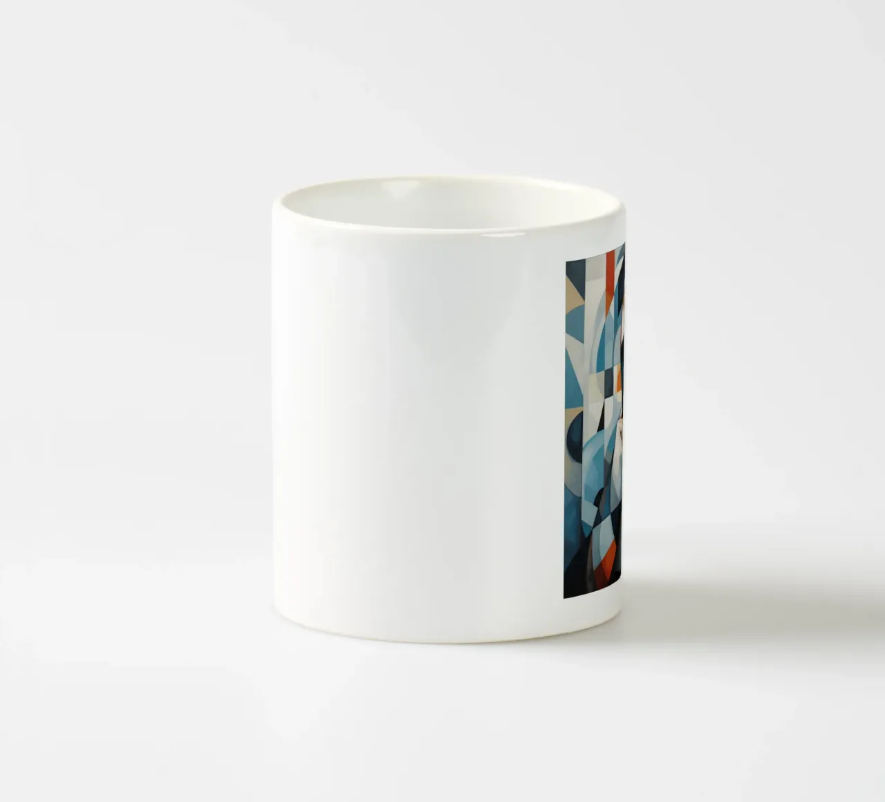 Cubismo Donna inuit tazza in ceramica da Artful Muse