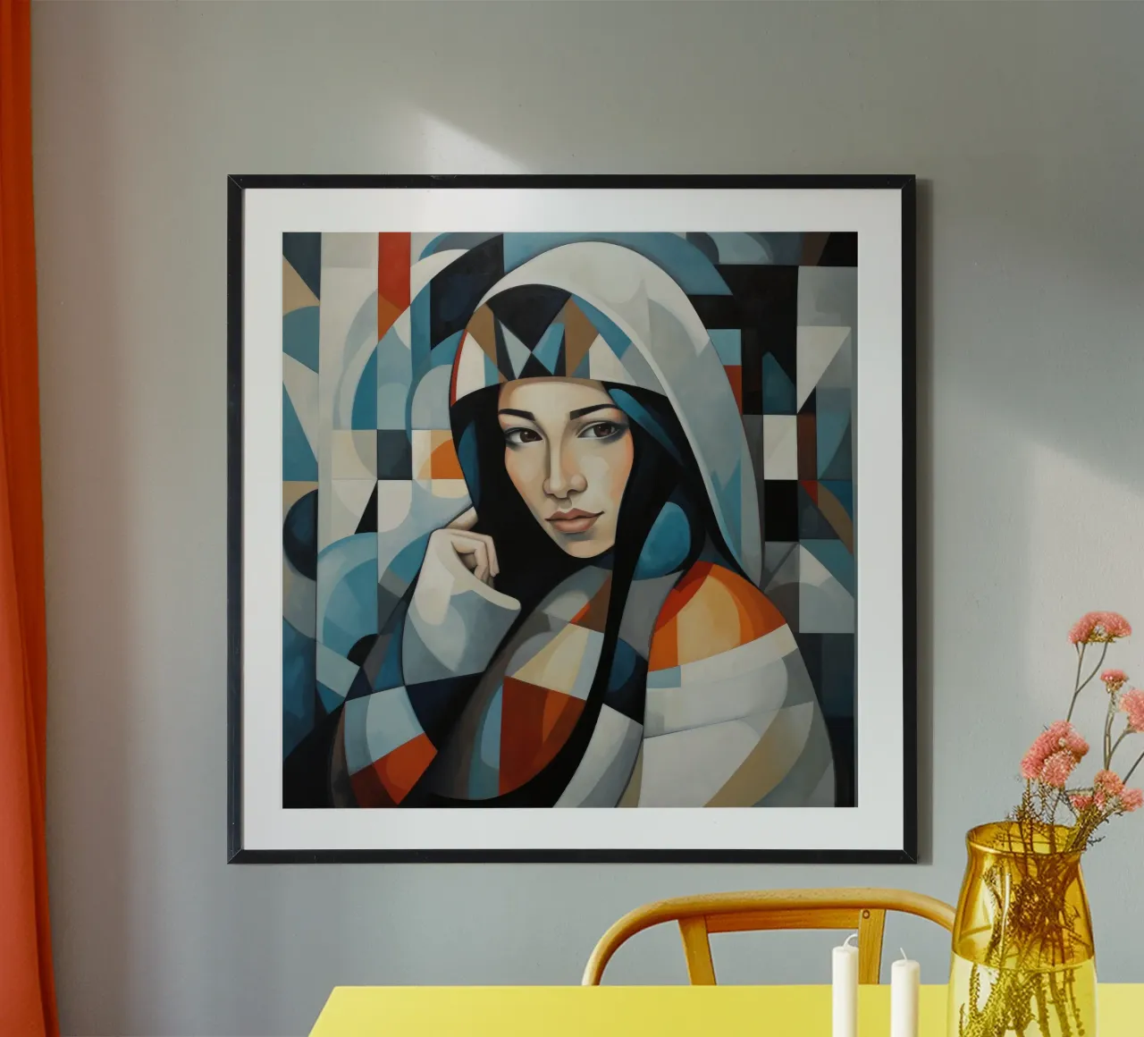 Cubismo Donna inuit carta hahnemühle da Artful Muse