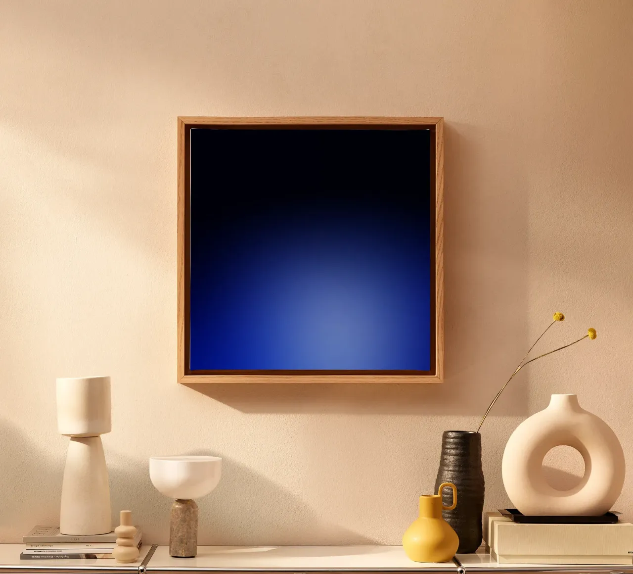 Blau tela con Cornice a cassetta da Flo Klein