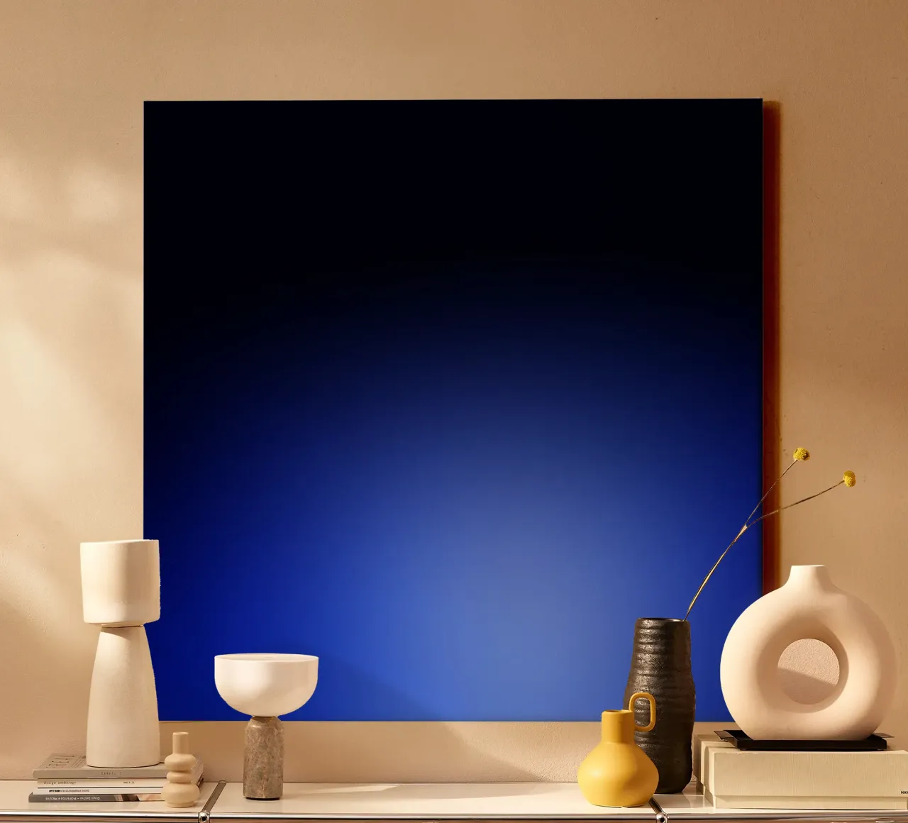 Blau tela con Cornice a cassetta da Flo Klein