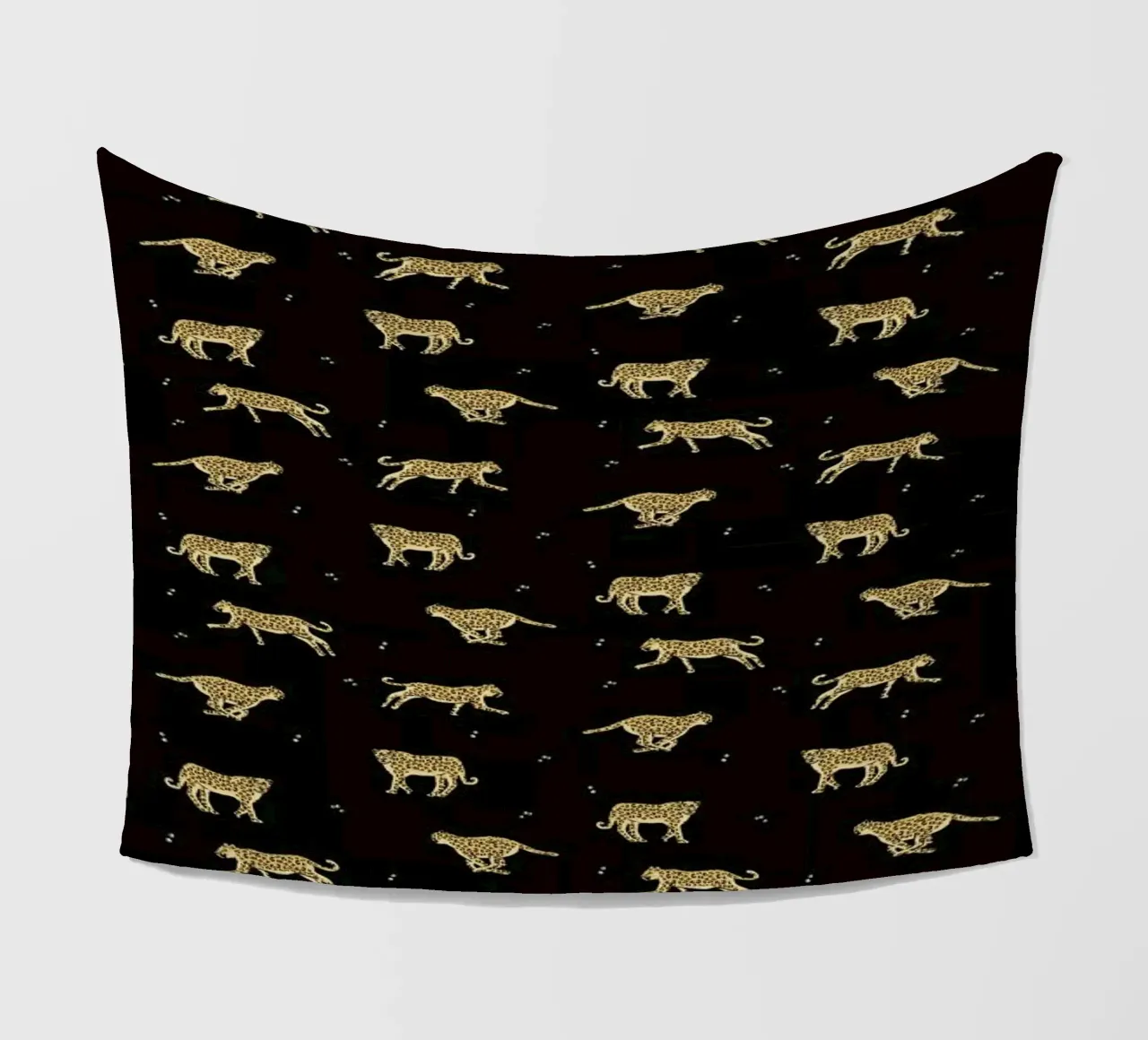Leopard Pattern fleece blanket by Alex Foster