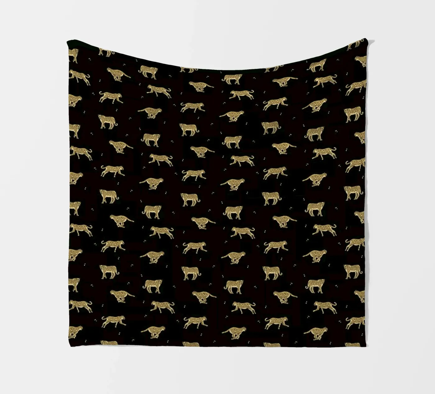 Leopard Pattern fleece blanket by Alex Foster