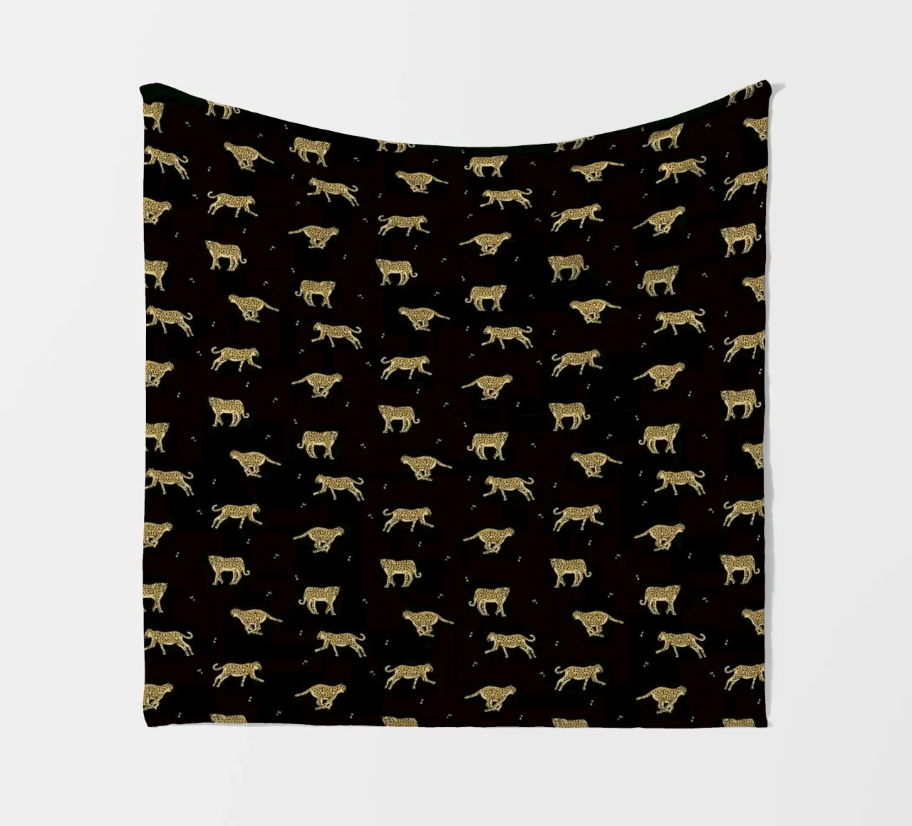 Leopard Pattern fleece blanket by Alex Foster
