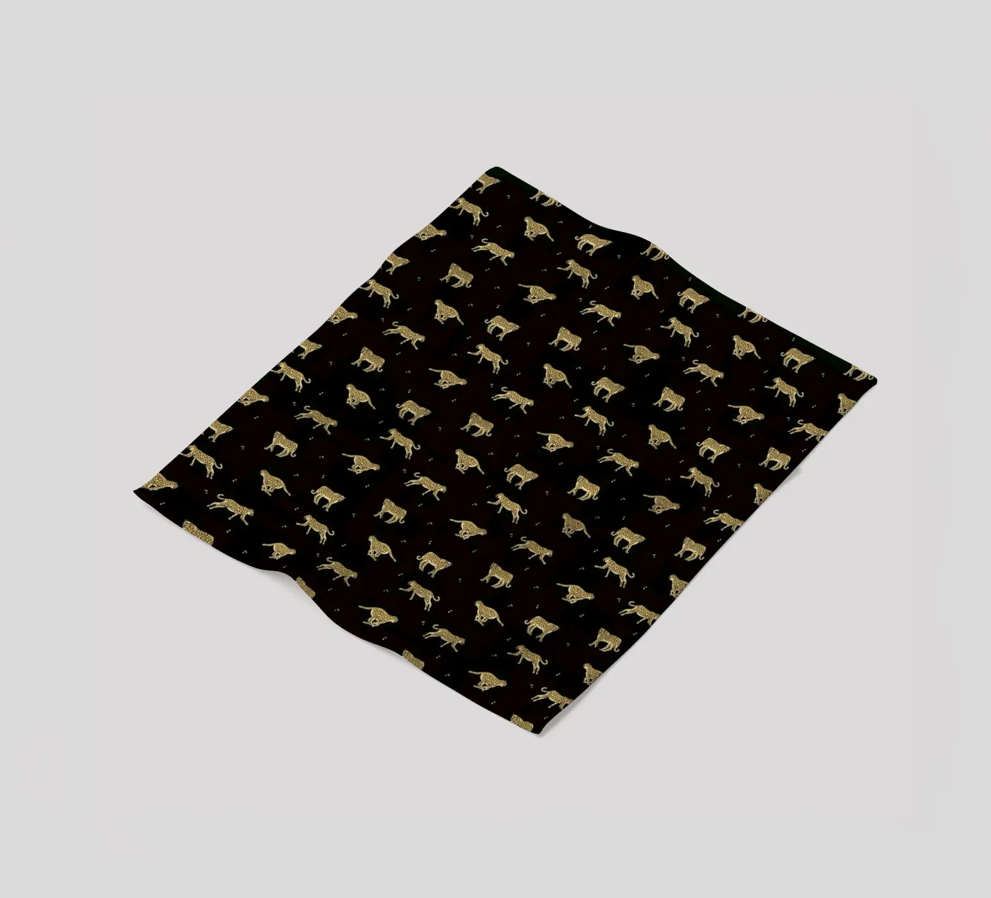 Leopard Pattern fleece blanket by Alex Foster