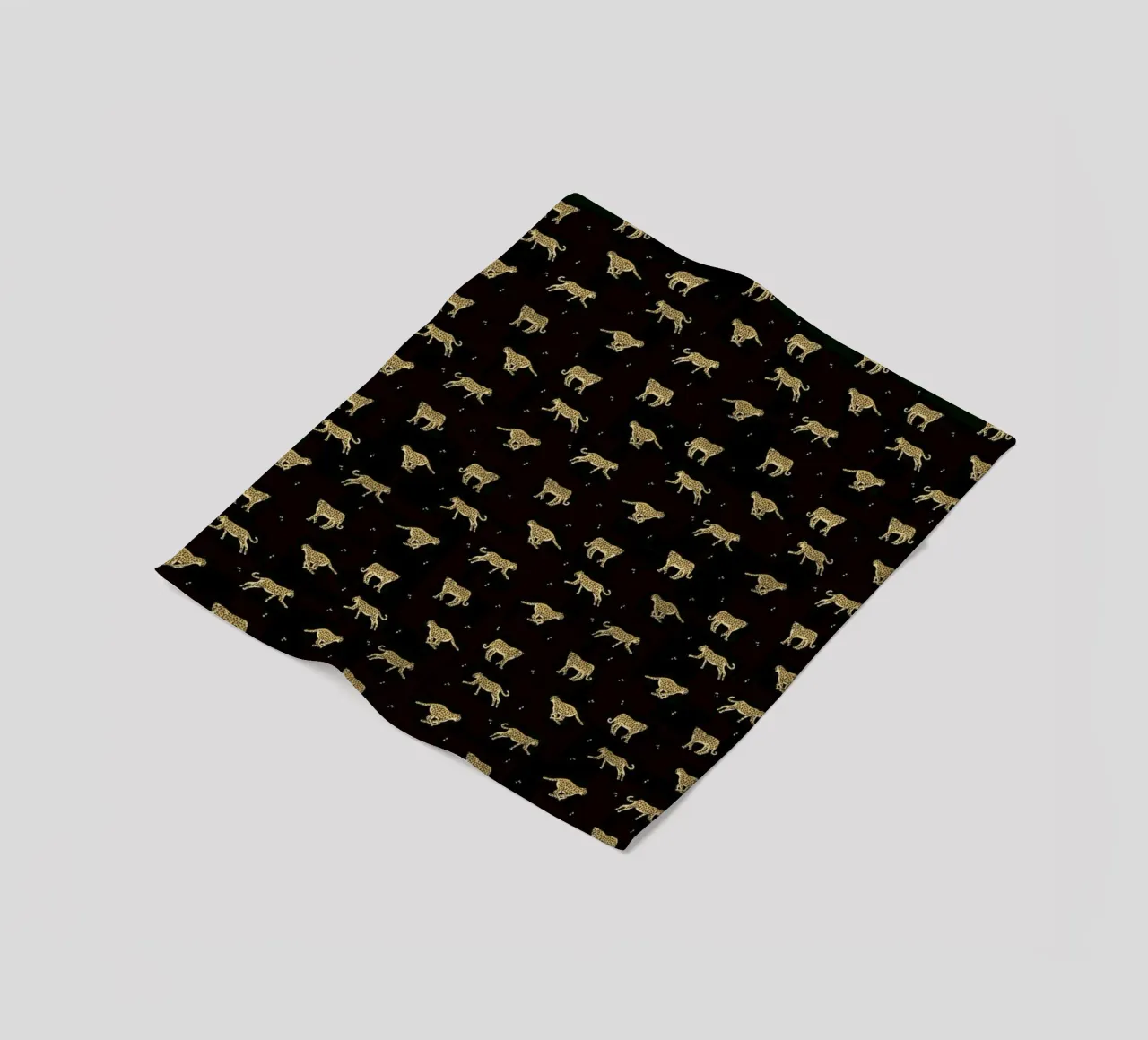 Leopard Pattern fleece blanket by Alex Foster