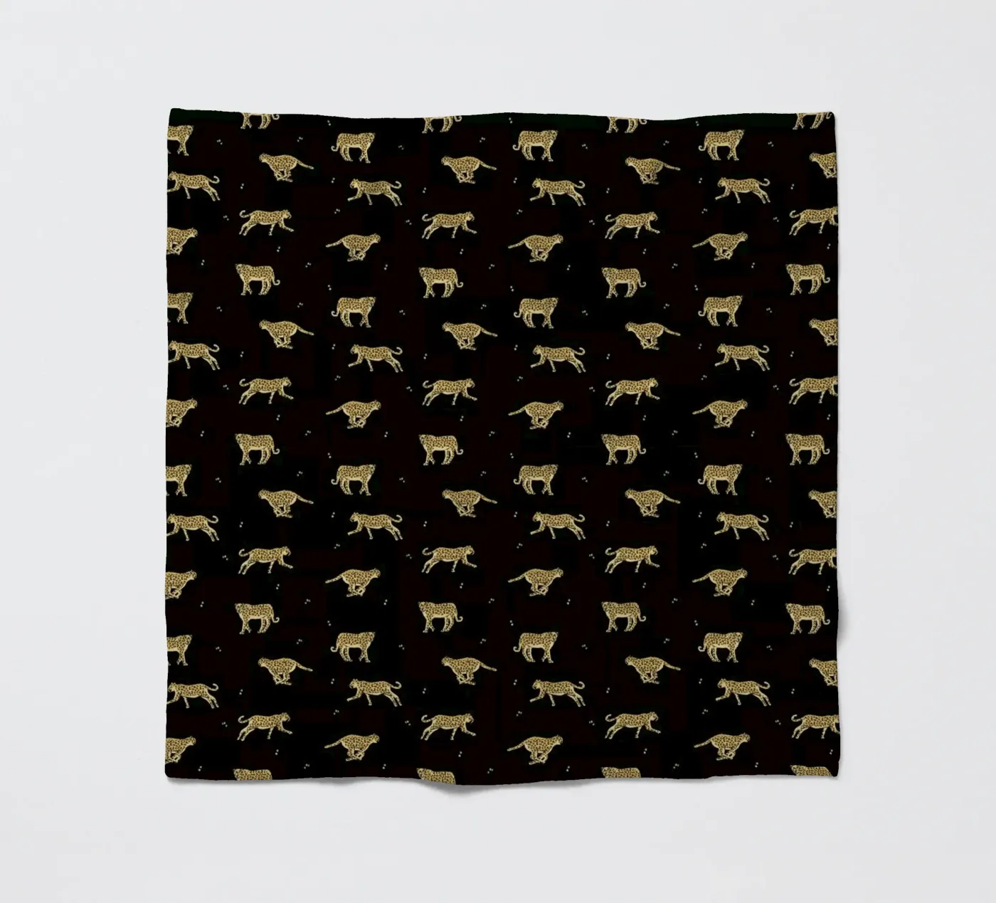 Leopard Pattern fleece blanket by Alex Foster