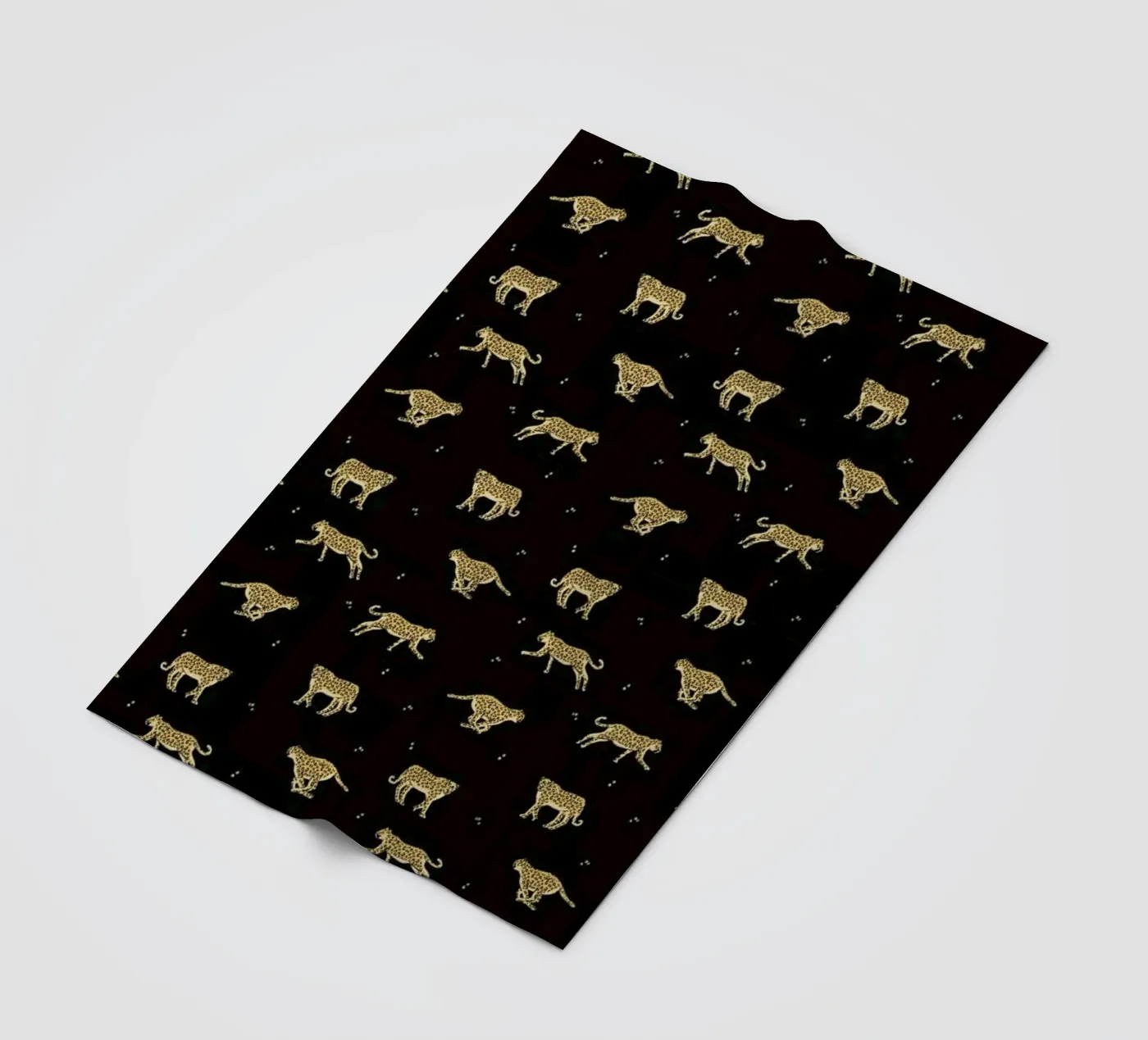 Leopard Pattern fleece blanket by Alex Foster