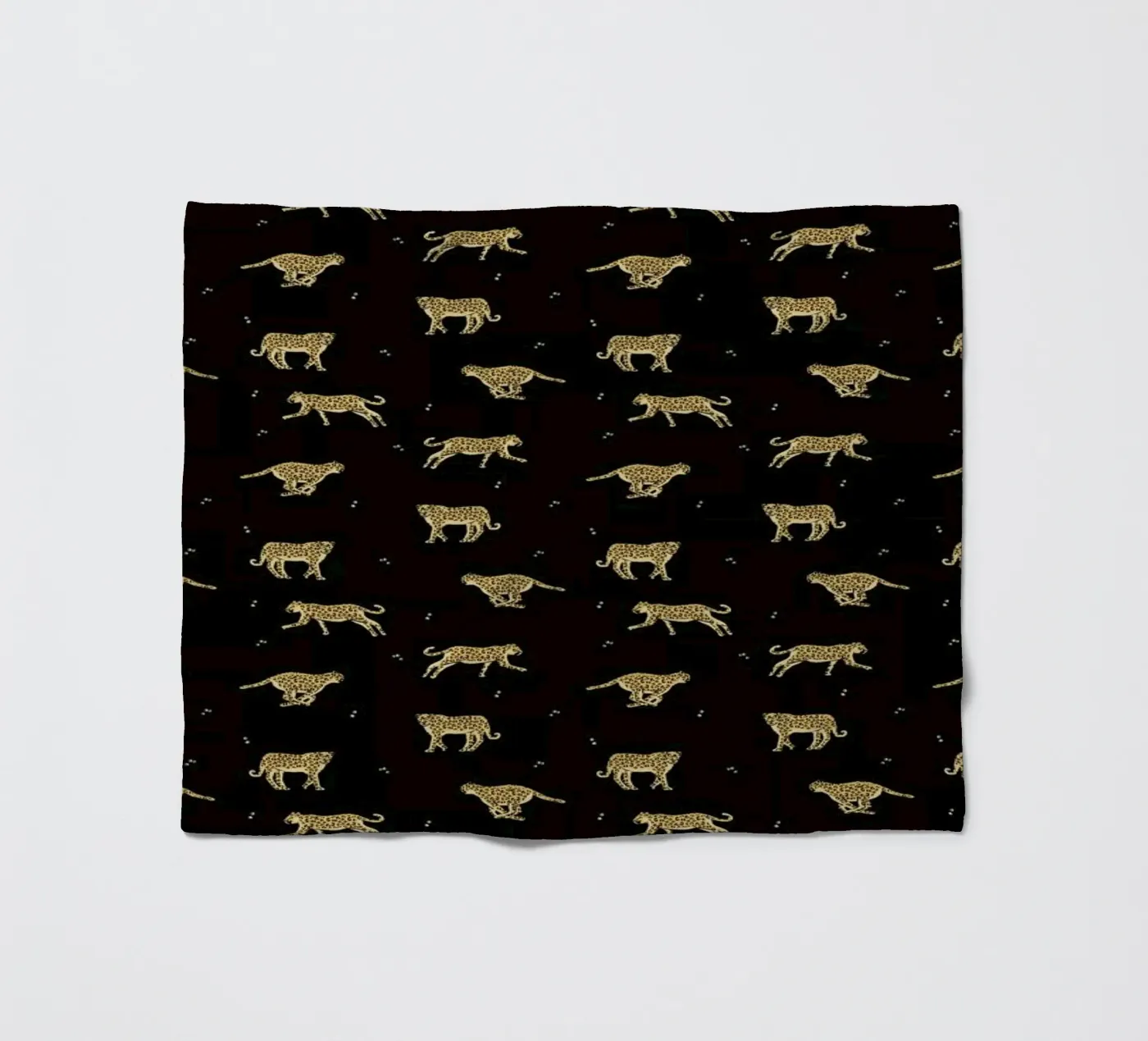 Leopard Pattern fleece blanket by Alex Foster