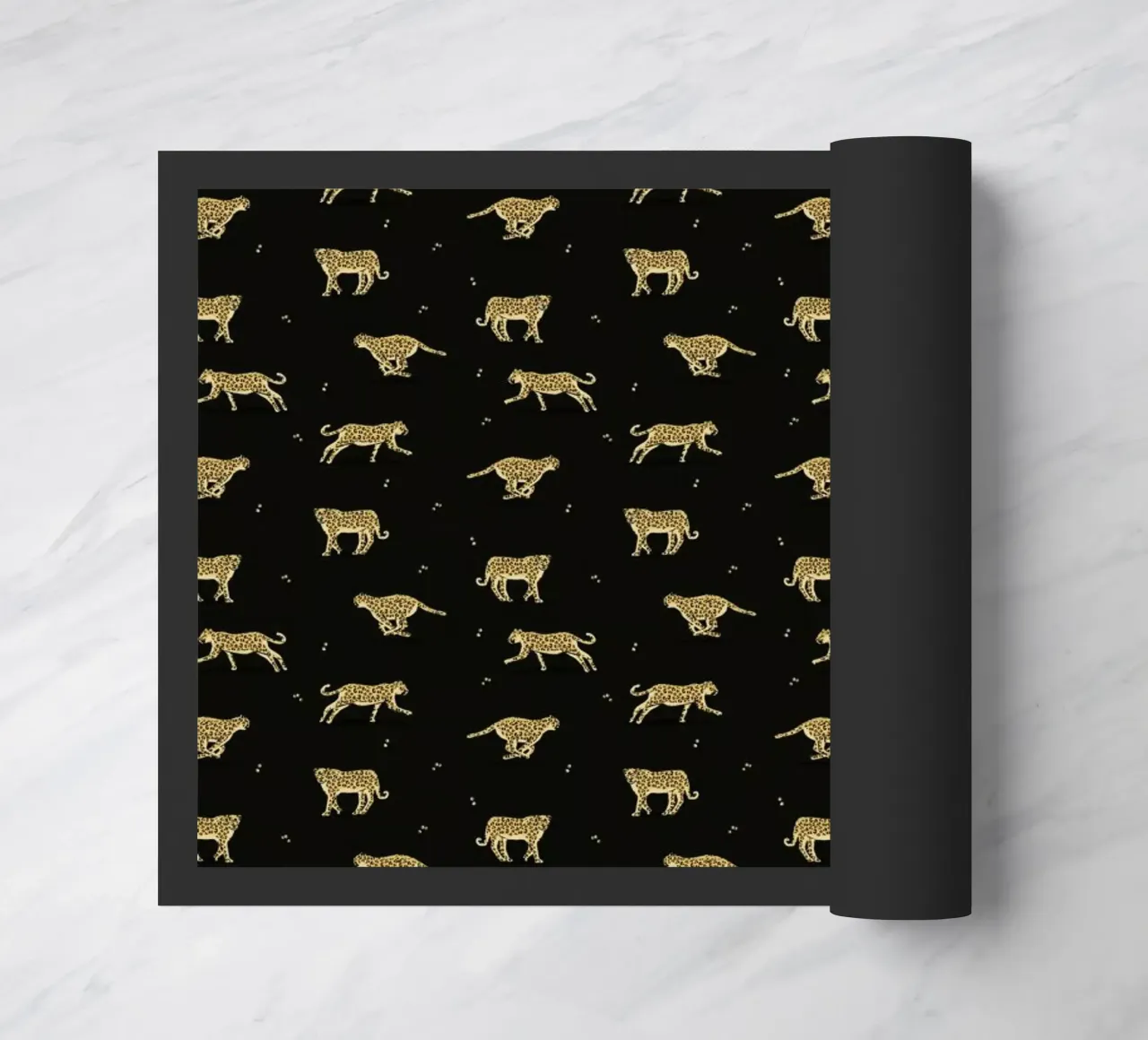 Leopard Pattern doormat by Alex Foster