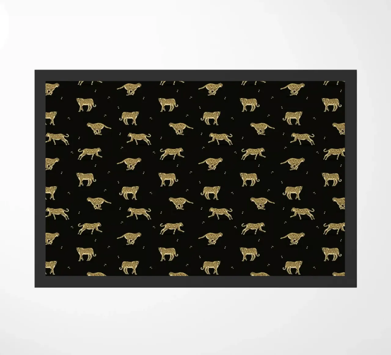 Leopard Pattern doormat by Alex Foster
