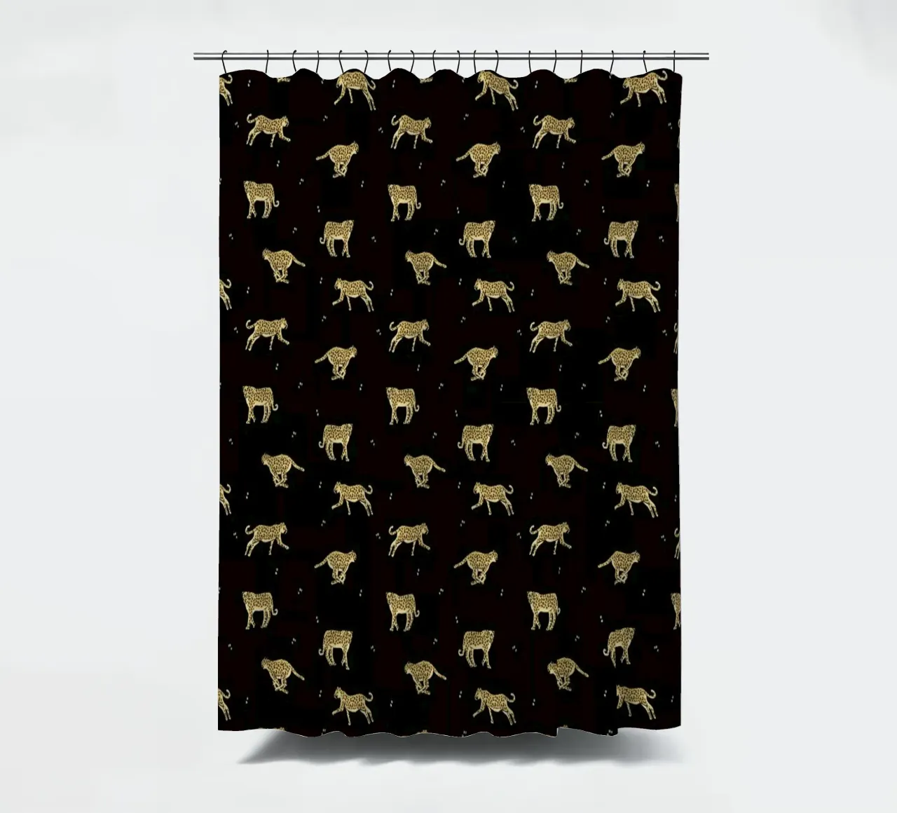 Leopard Pattern shower curtain by Alex Foster