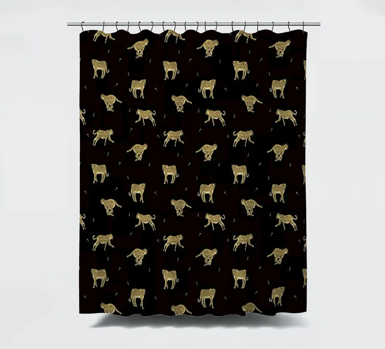 Leopard Pattern shower curtain by Alex Foster