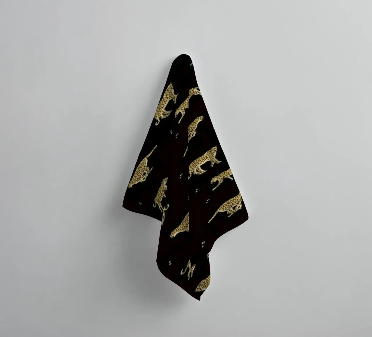 Leopard Pattern towel by Alex Foster