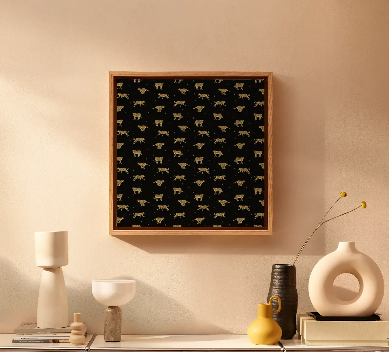 Leopard Pattern canvas by Alex Foster