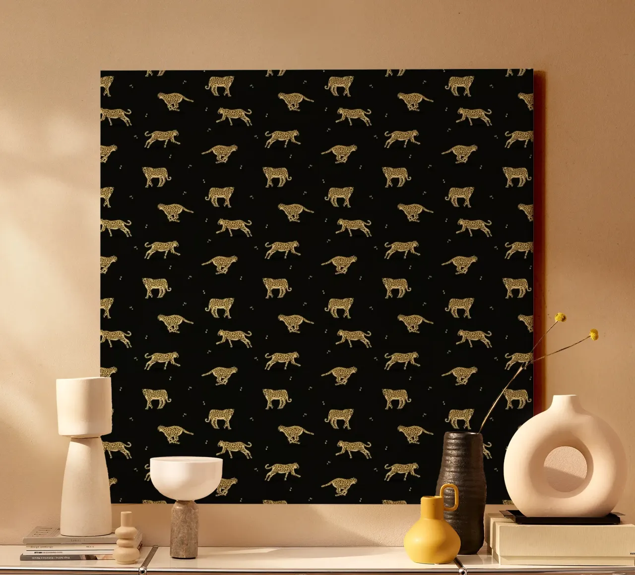 Leopard Pattern canvas by Alex Foster