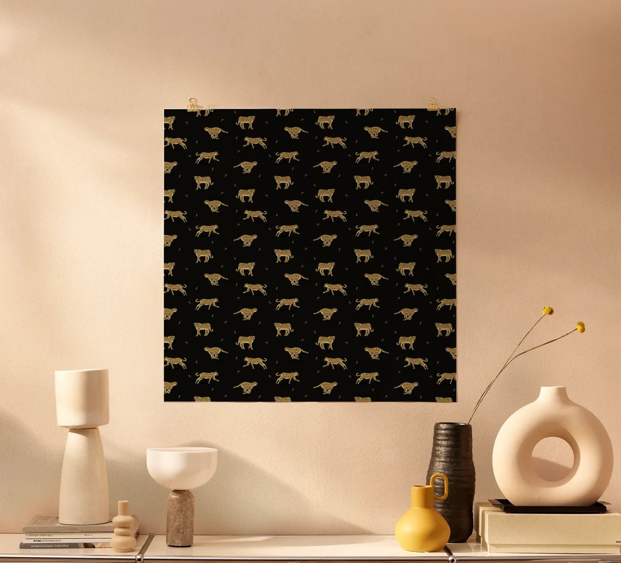 Leoparden-Muster Poster von Alex Foster