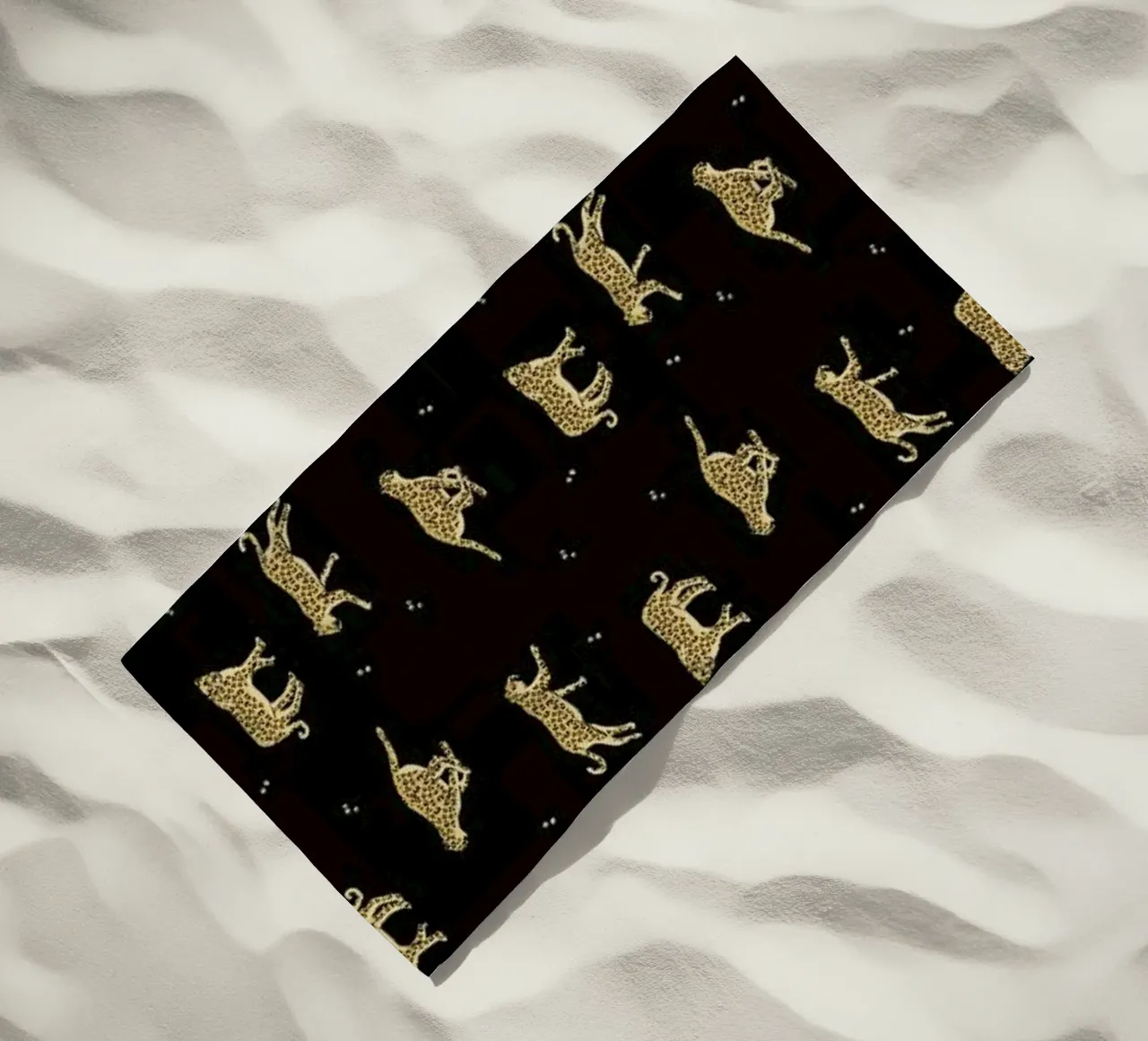 Leopard Pattern beach towel by Alex Foster