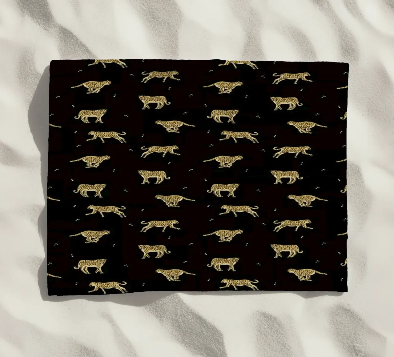 Leopard Pattern beach towel by Alex Foster