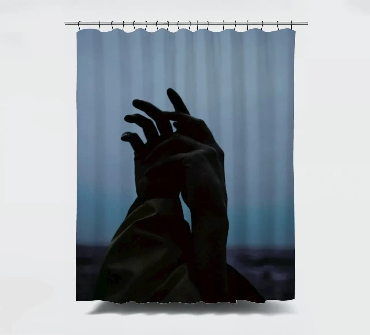 Just Friends shower curtain by Chris Abatzis