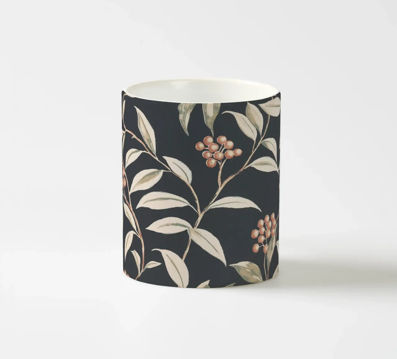 Bacche rosse botaniche Chic tazza in ceramica da Carinaprint