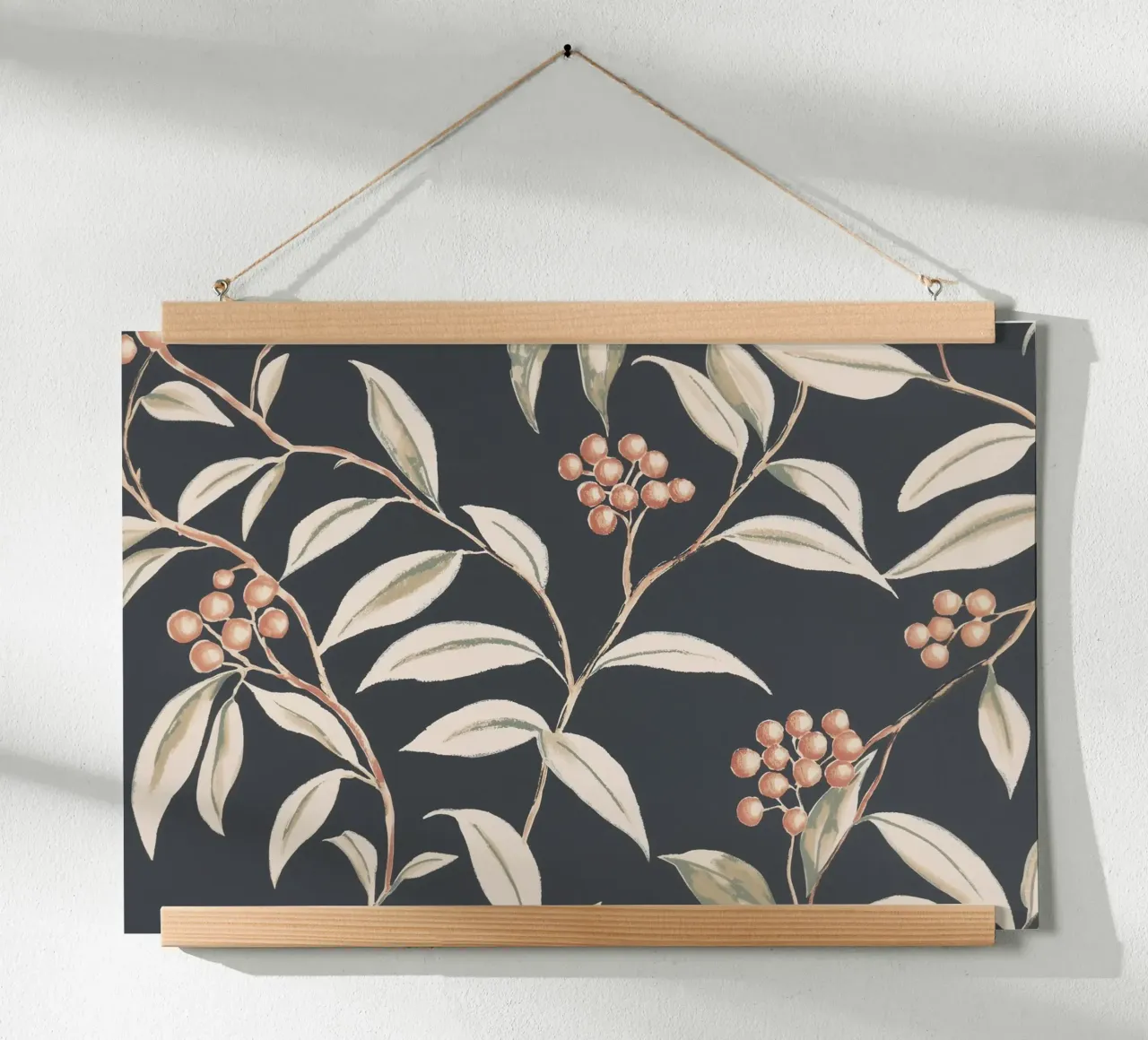 Bacche rosse botaniche Chic poster da Carinaprint