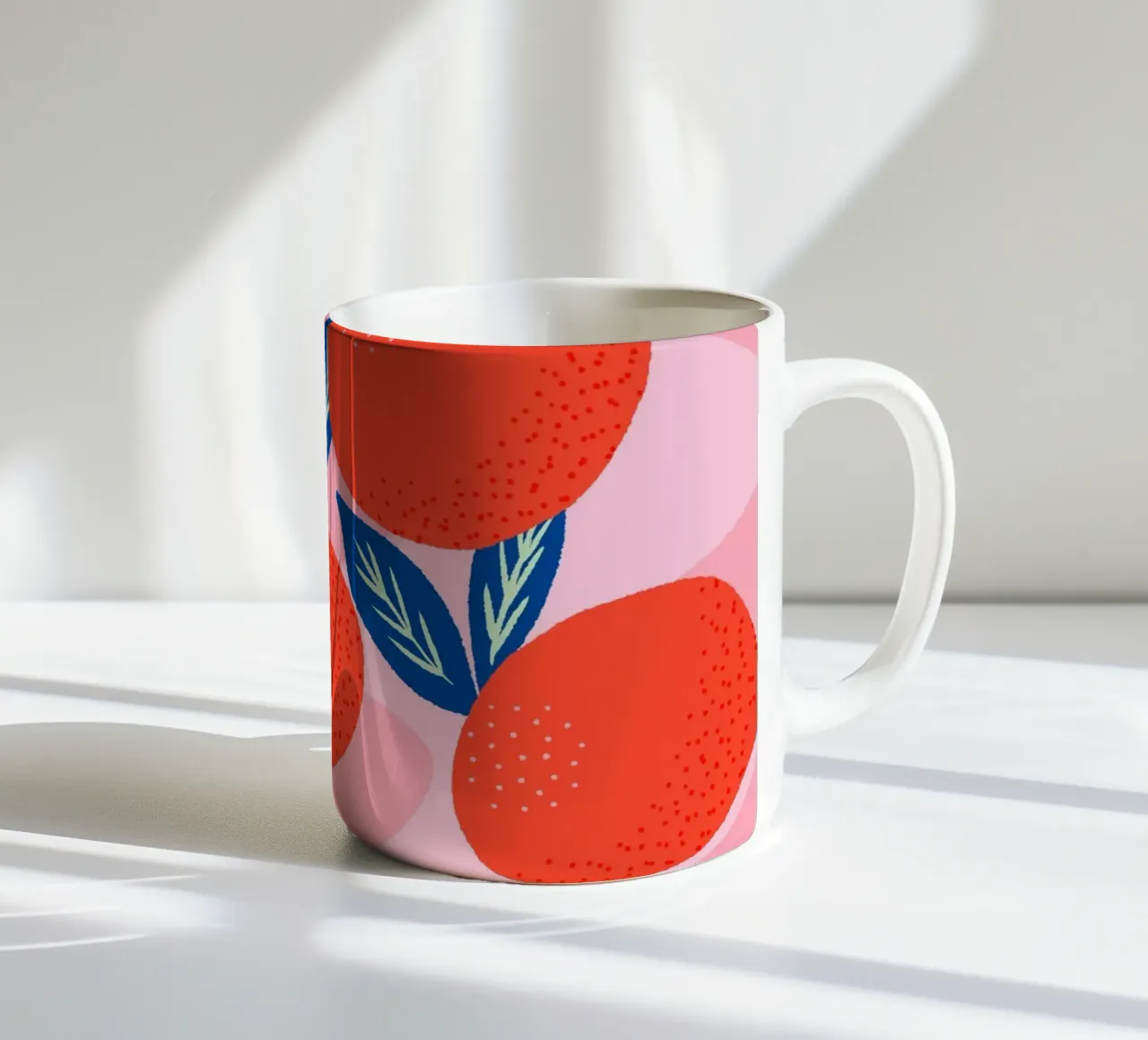 Mandarini colorati tazza in ceramica da Wackapacka