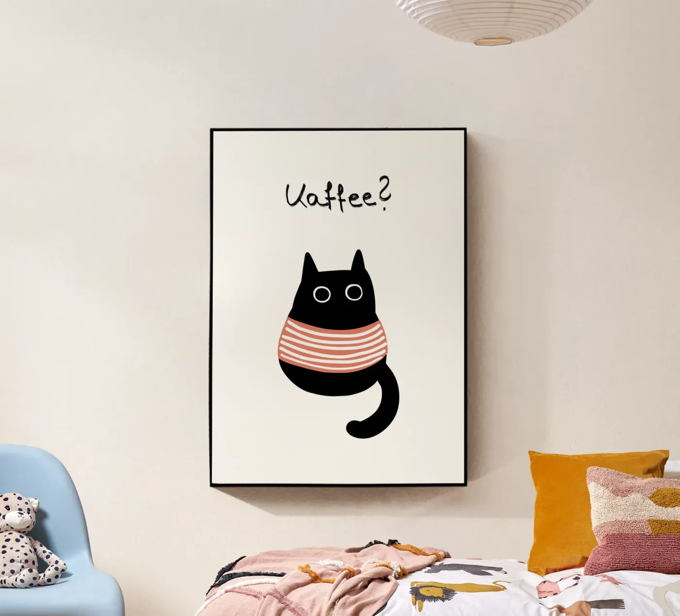 Kaffee - Katze acrylic glass by BAINAI KAWAII