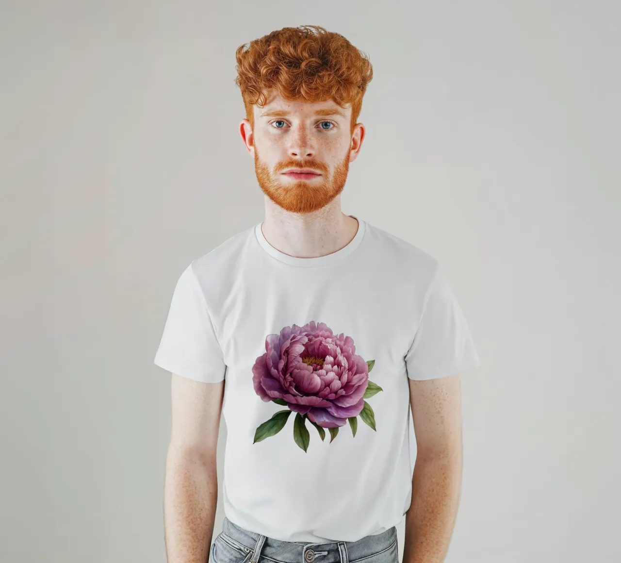 Pfingstrose Blume T-Shirt von Bold Blooms
