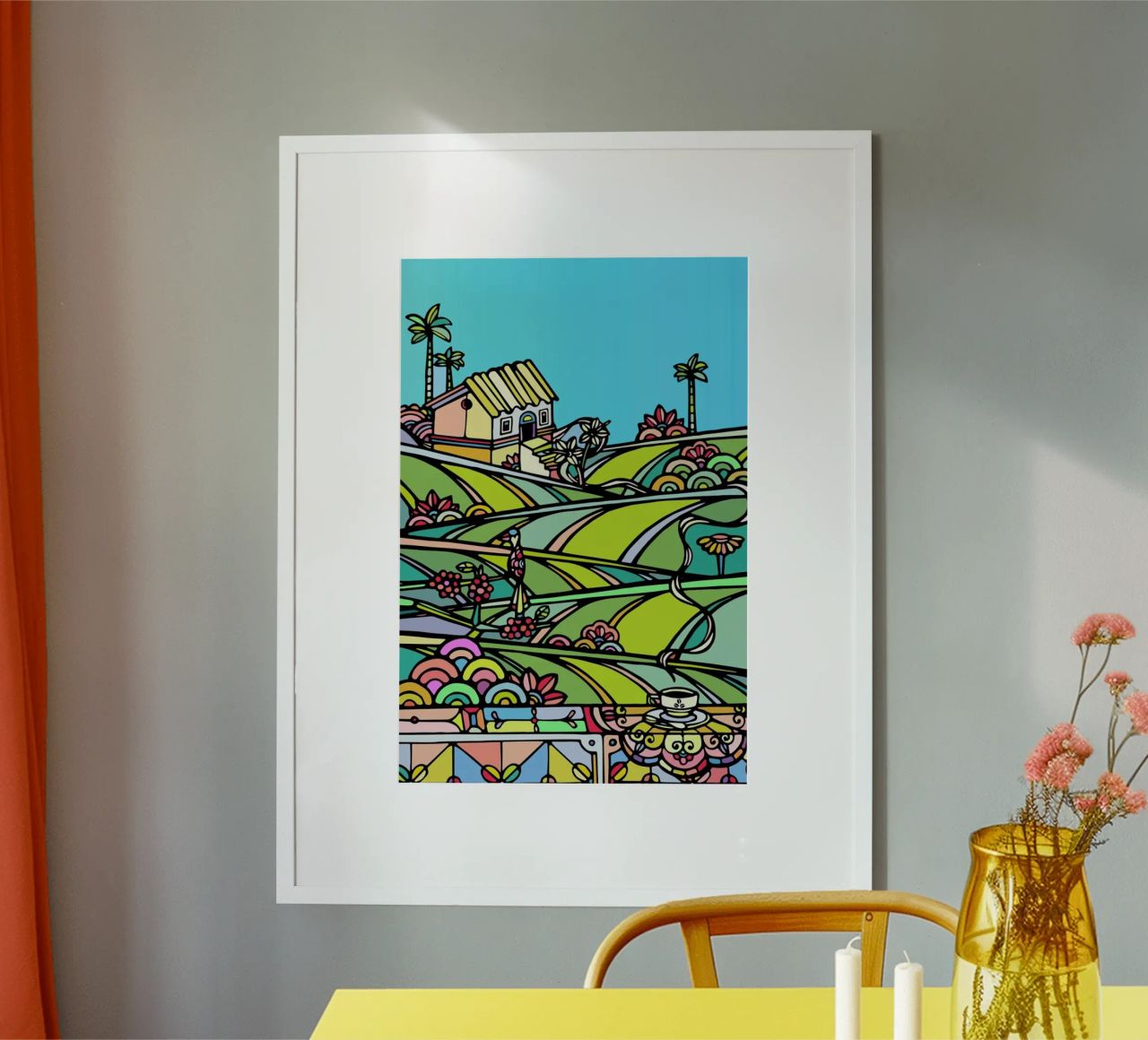 Farm Coffee Poster von Ninhol