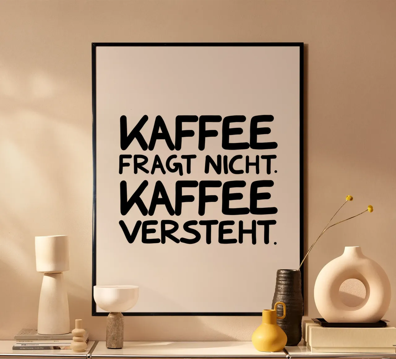 Kaffee versteht poster da BAINAI QUOTES