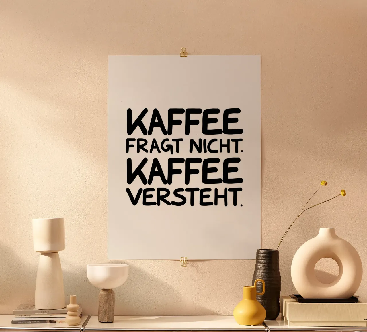 Kaffee versteht poster da BAINAI QUOTES