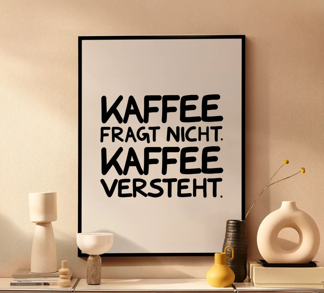 Kaffee versteht poster da BAINAI QUOTES