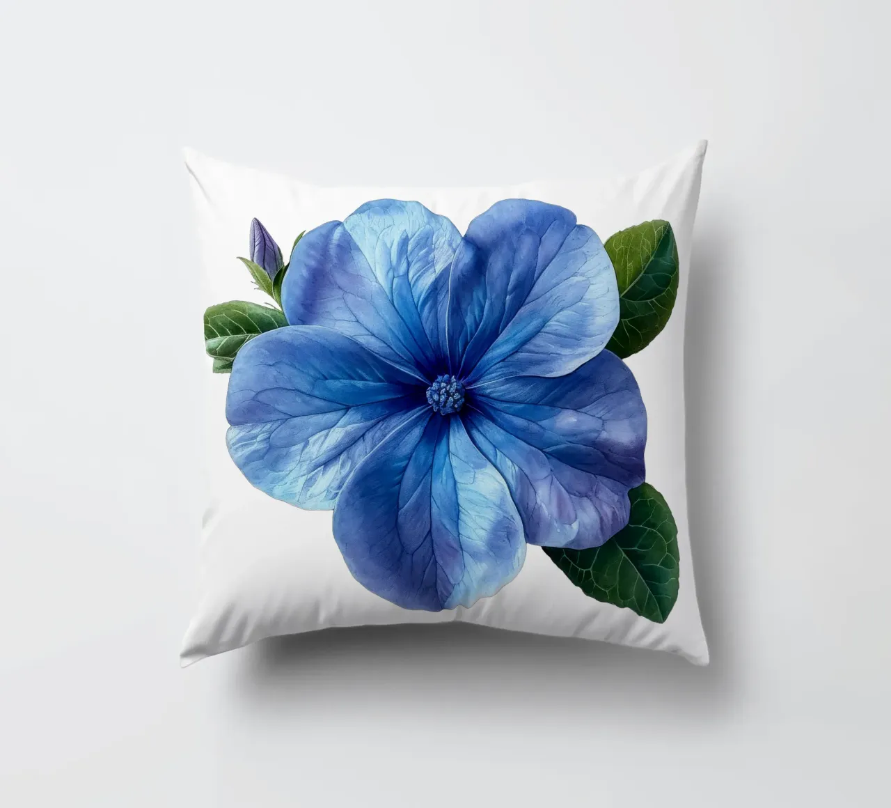 Fiore di pervinca cuscino da Bold Blooms