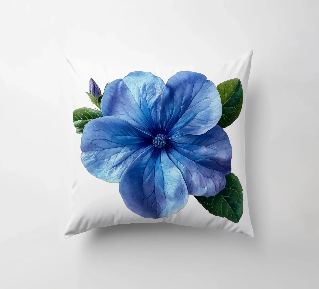 Fiore di pervinca cuscino da Bold Blooms