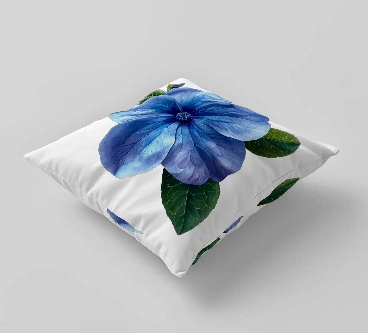 Fiore di pervinca cuscino da Bold Blooms