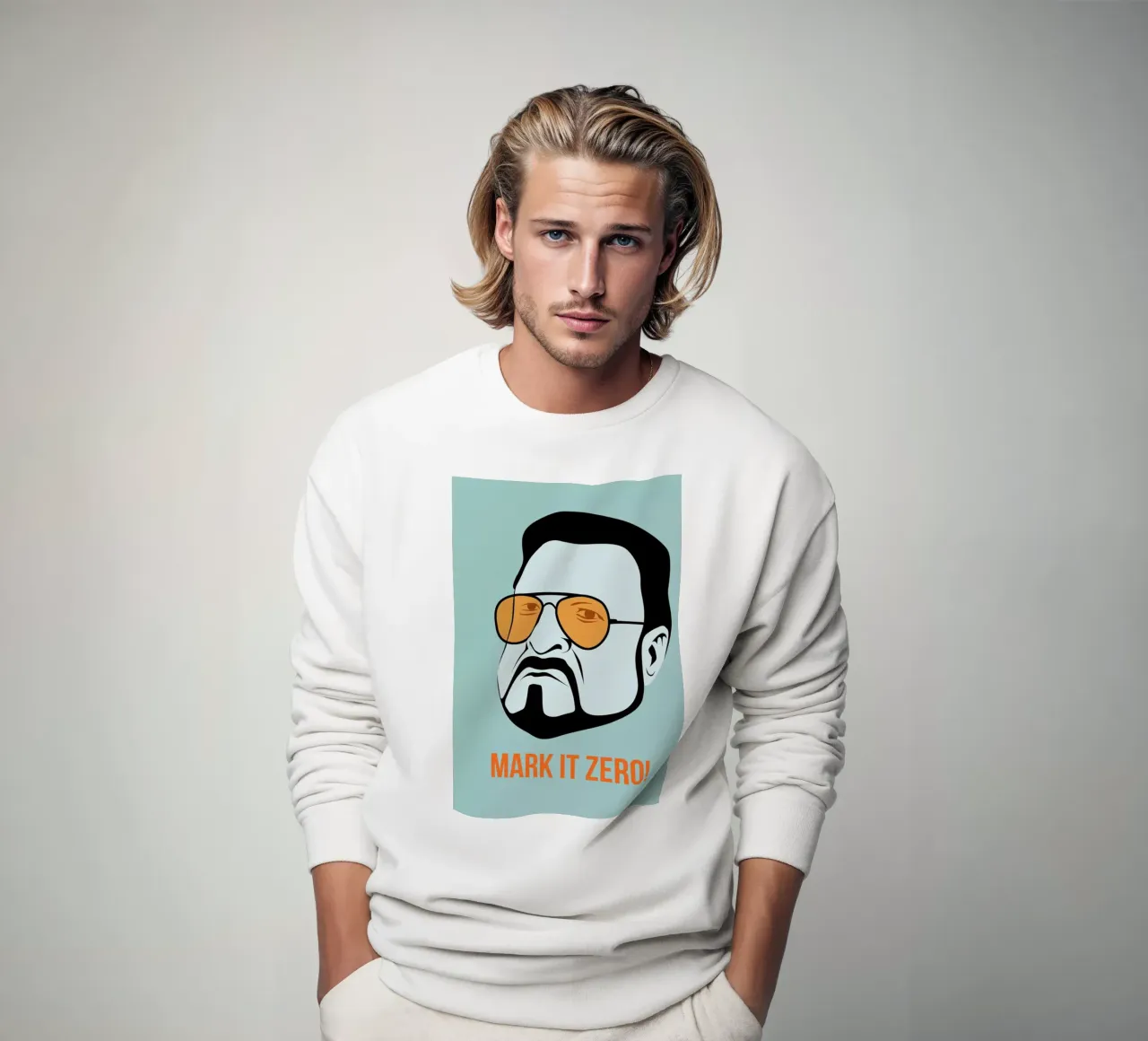 Mark it Zero Poster 1 felpa da Naxart