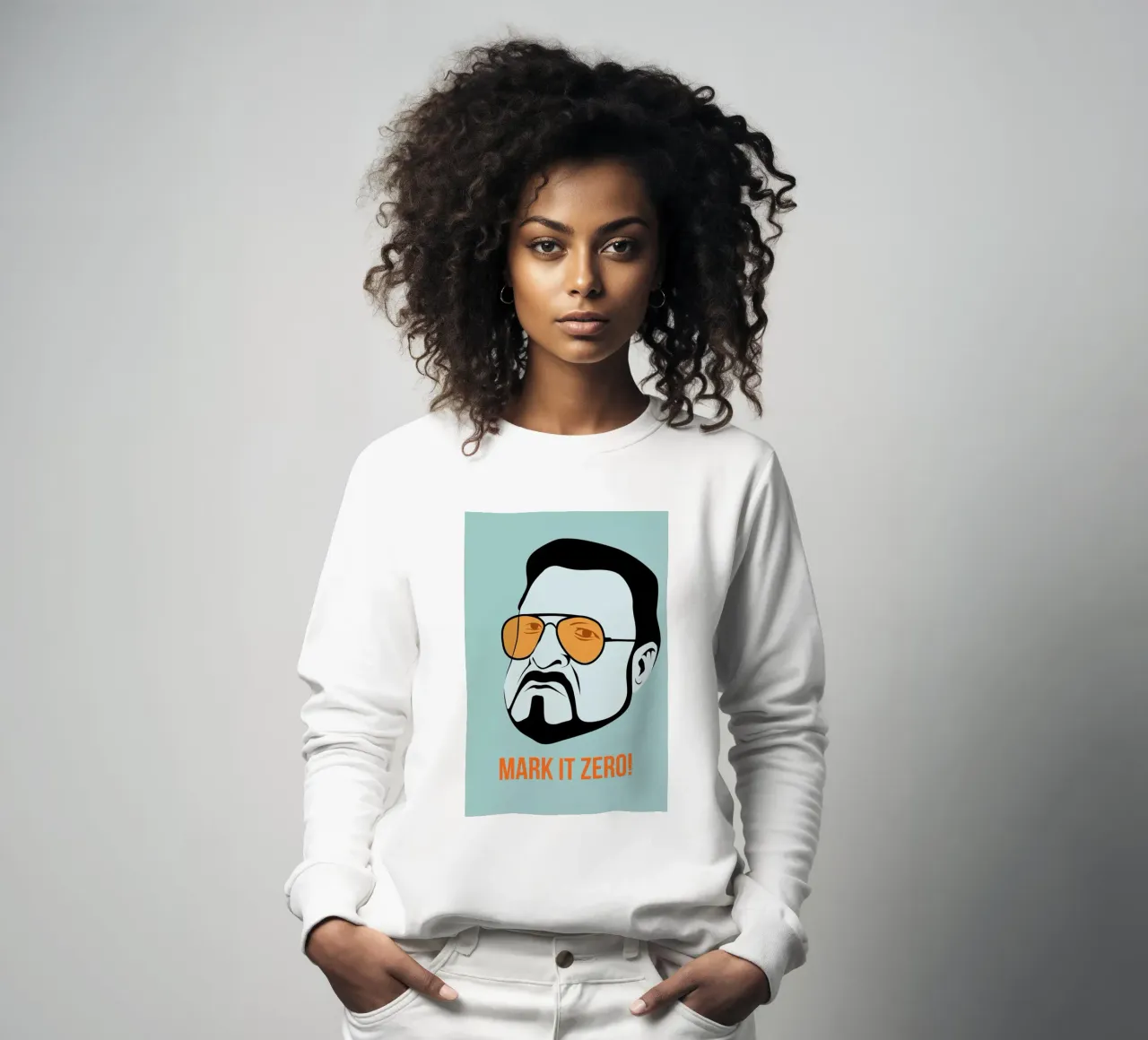 Mark it Zero Poster 1 felpa da Naxart