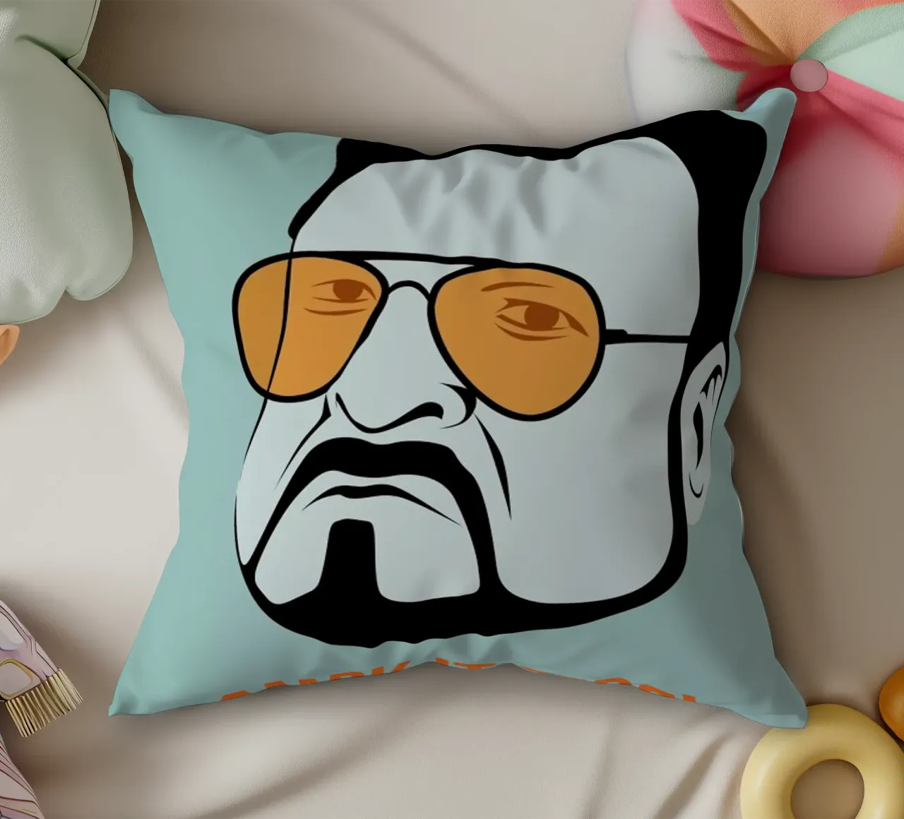 Mark it Zero Poster 1 cuscino da Naxart