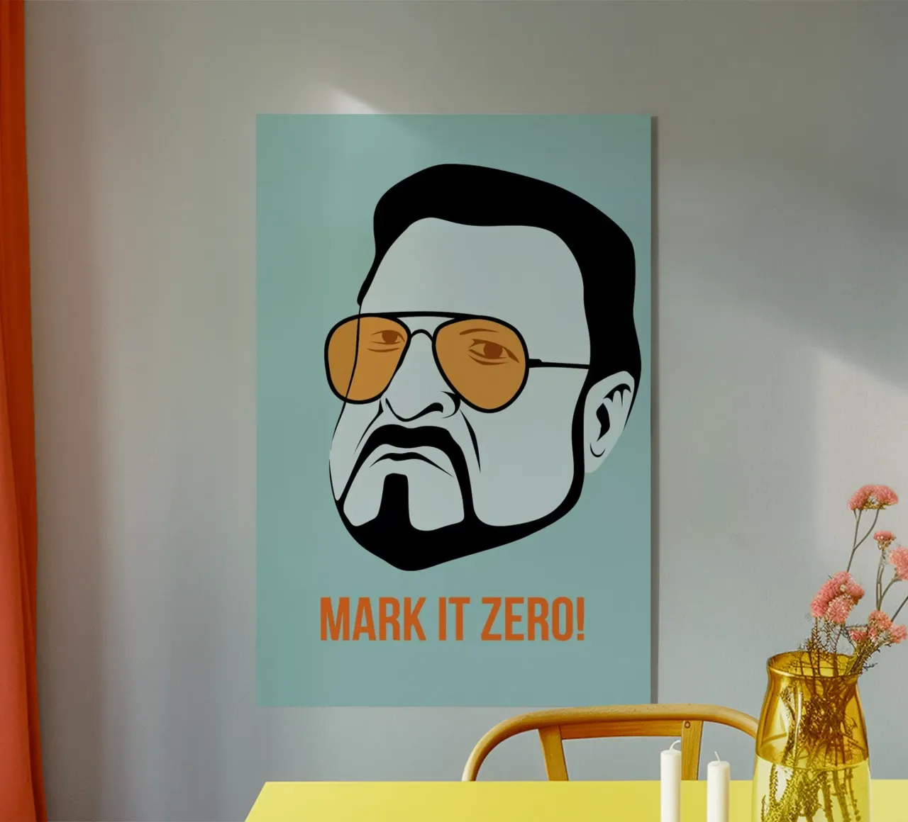 Mark it Zero Poster 1 acrylic glass by Naxart