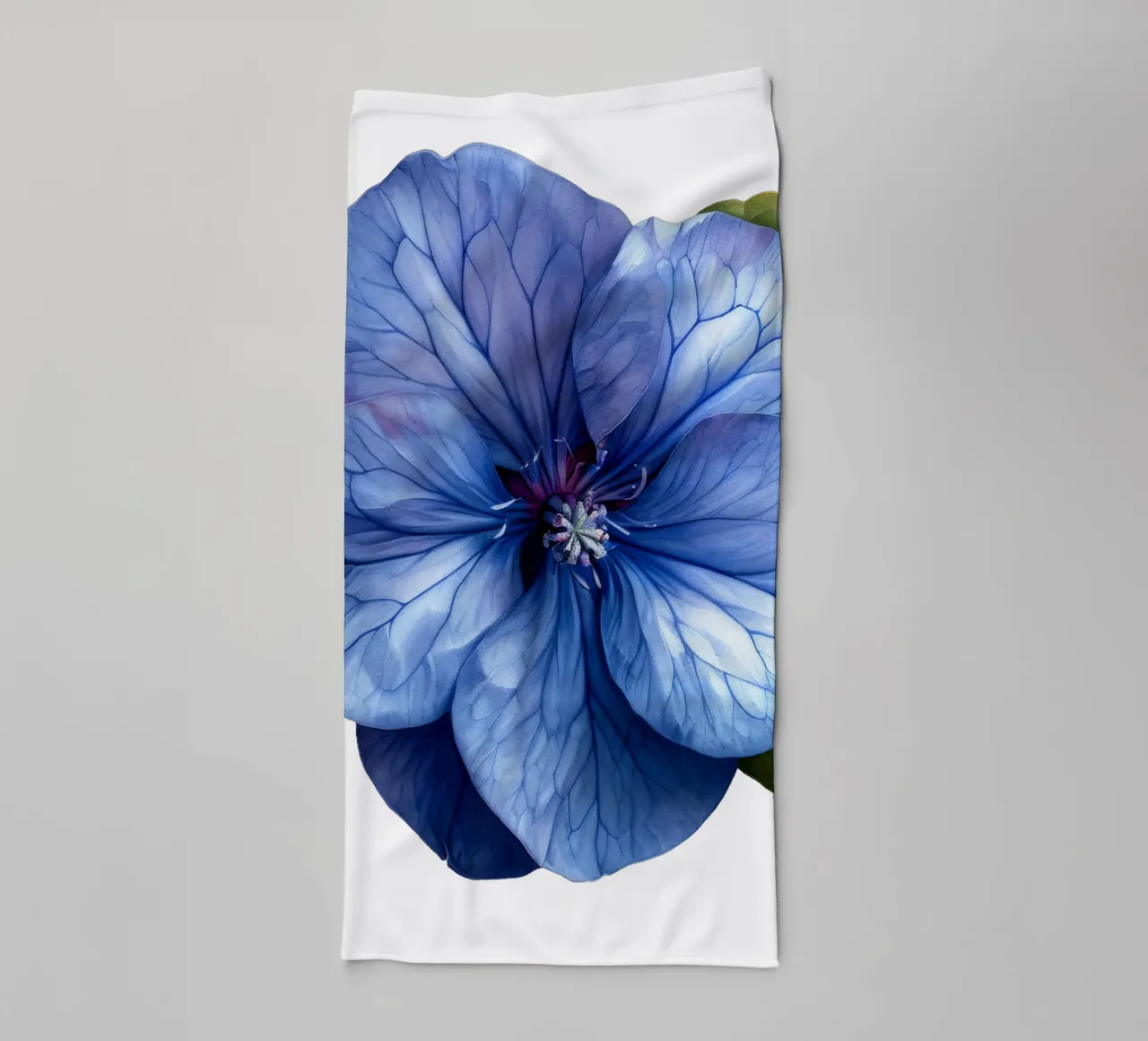 Periwinkle Flower towel by Bold Blooms