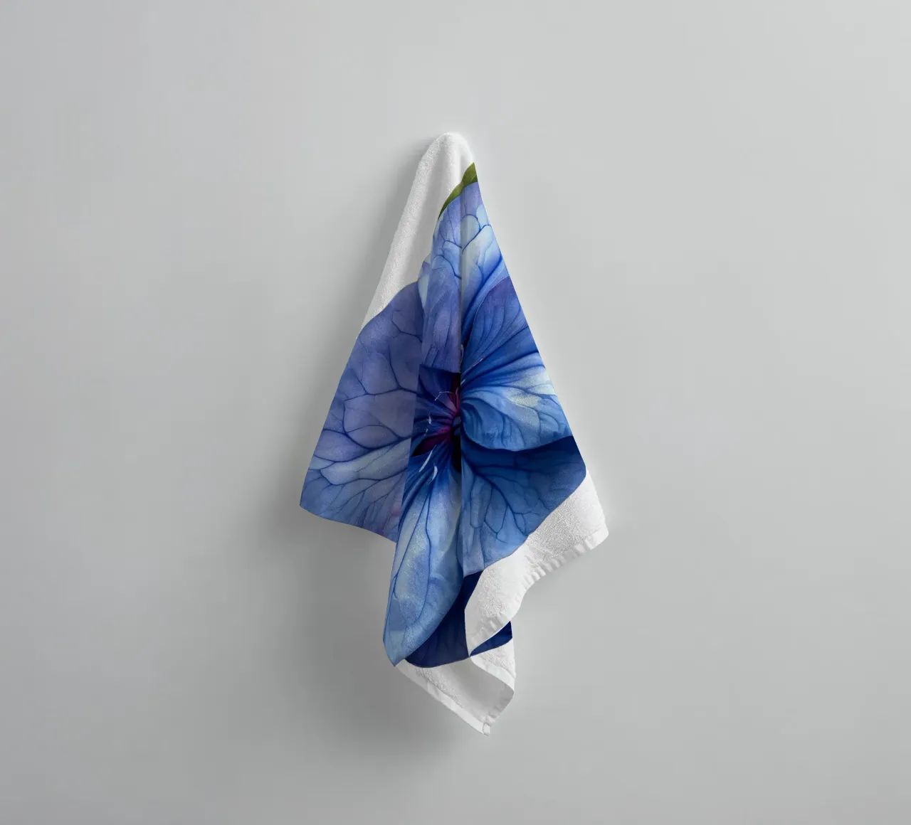 Periwinkle Flower towel by Bold Blooms