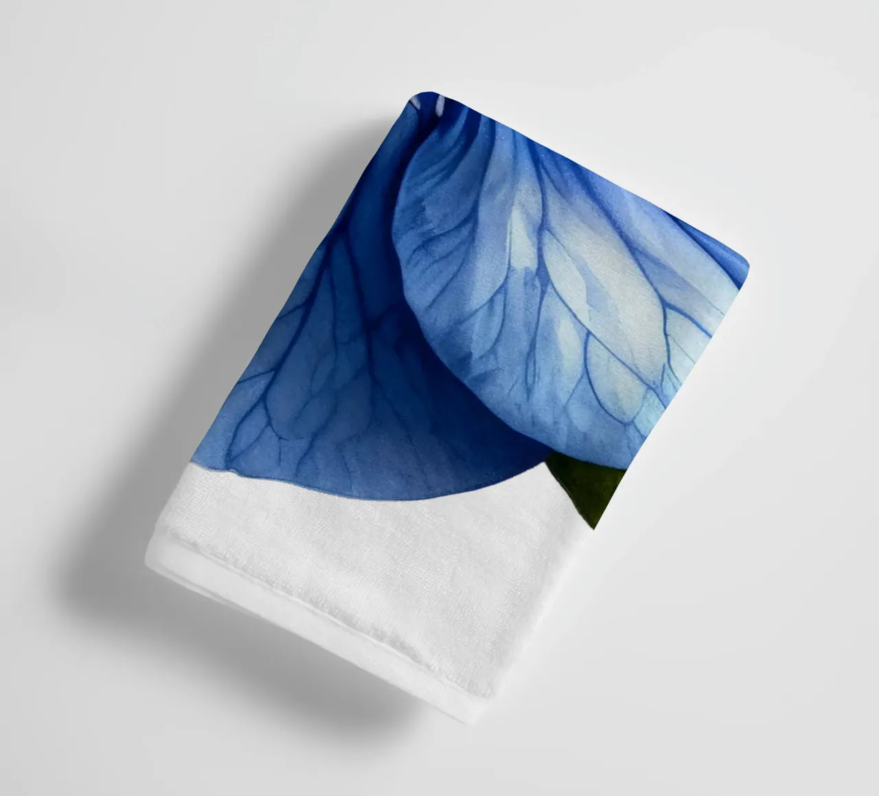 Periwinkle Flower towel by Bold Blooms