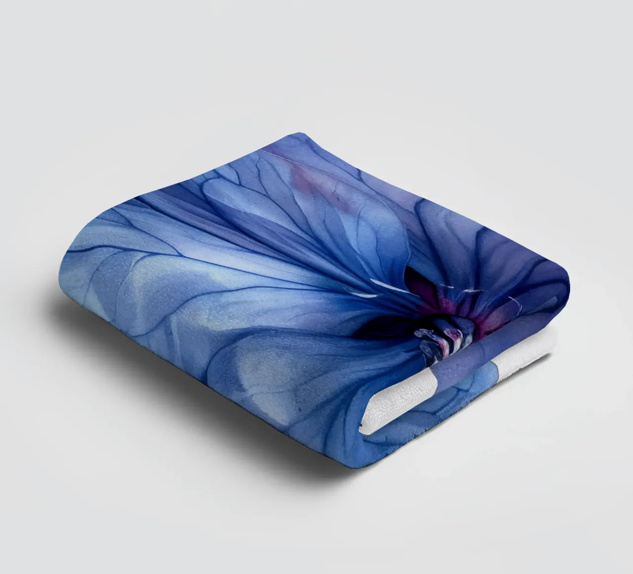 Periwinkle Flower towel by Bold Blooms