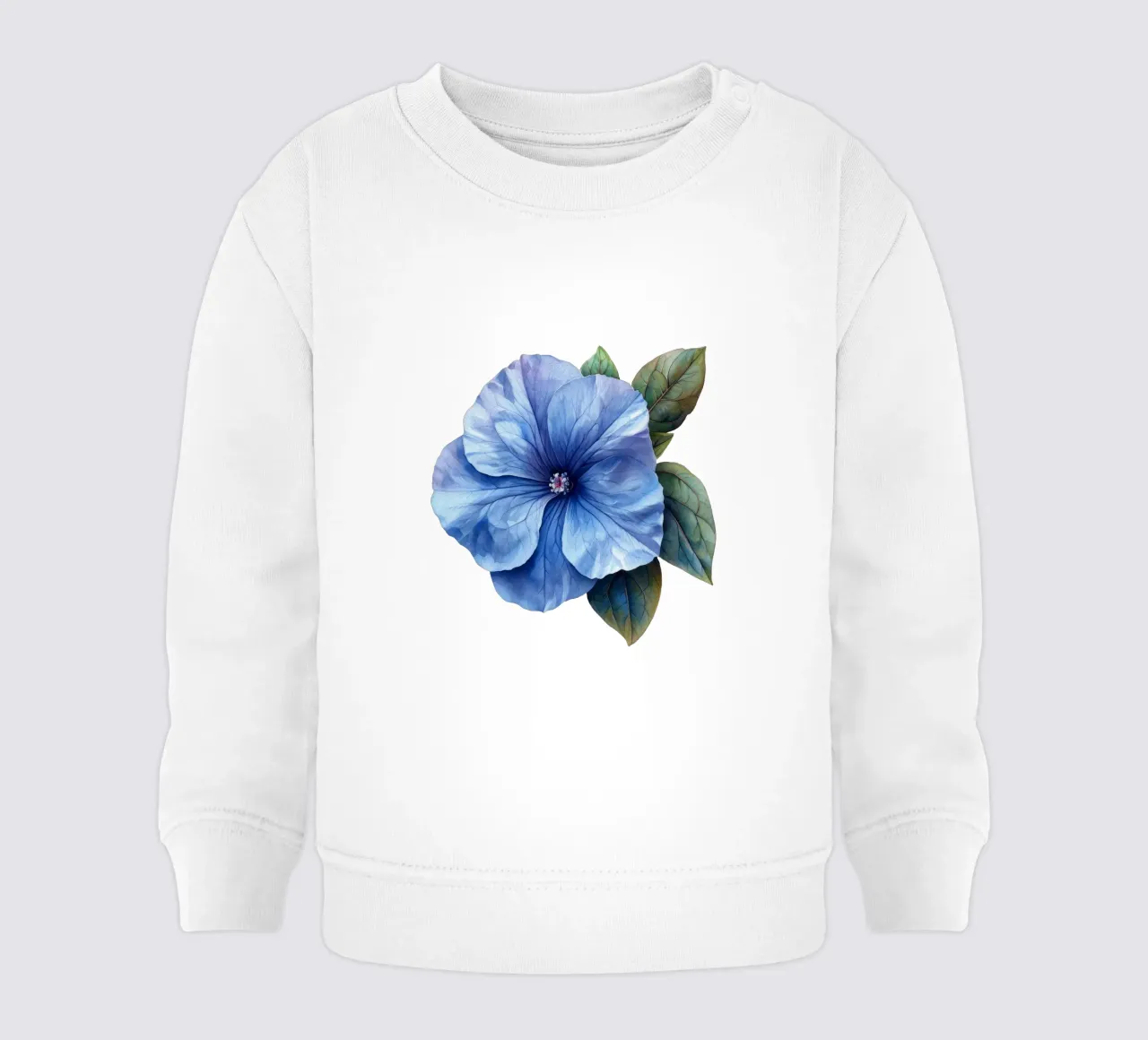 Fiore di pervinca felpa neonato da Bold Blooms
