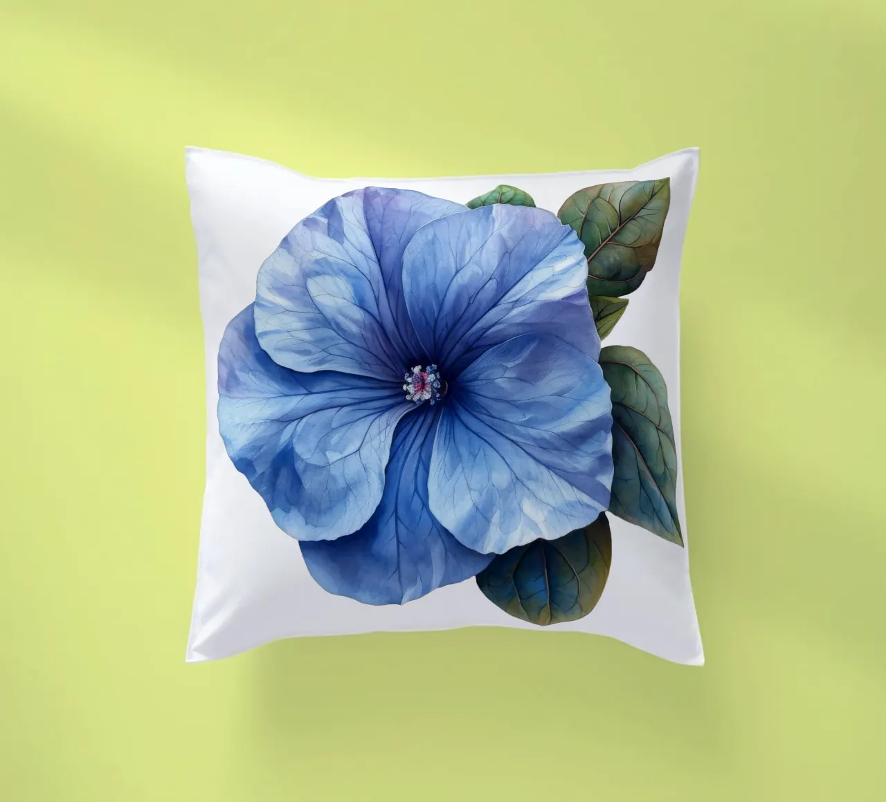 Fiore di pervinca cuscino da Bold Blooms