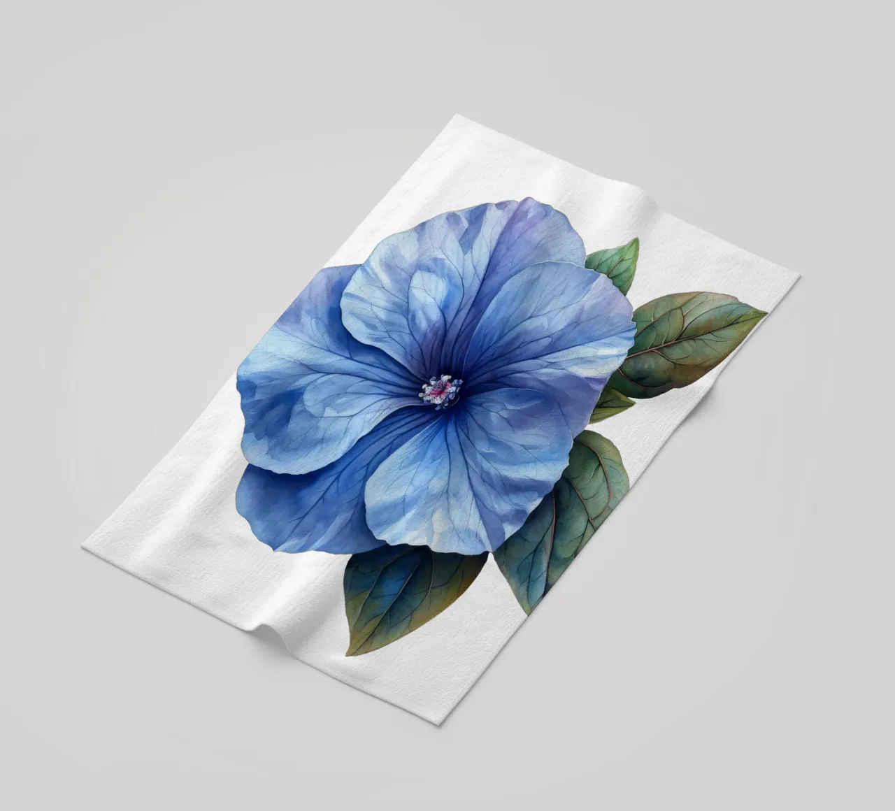 Periwinkle Flower beach towel by Bold Blooms