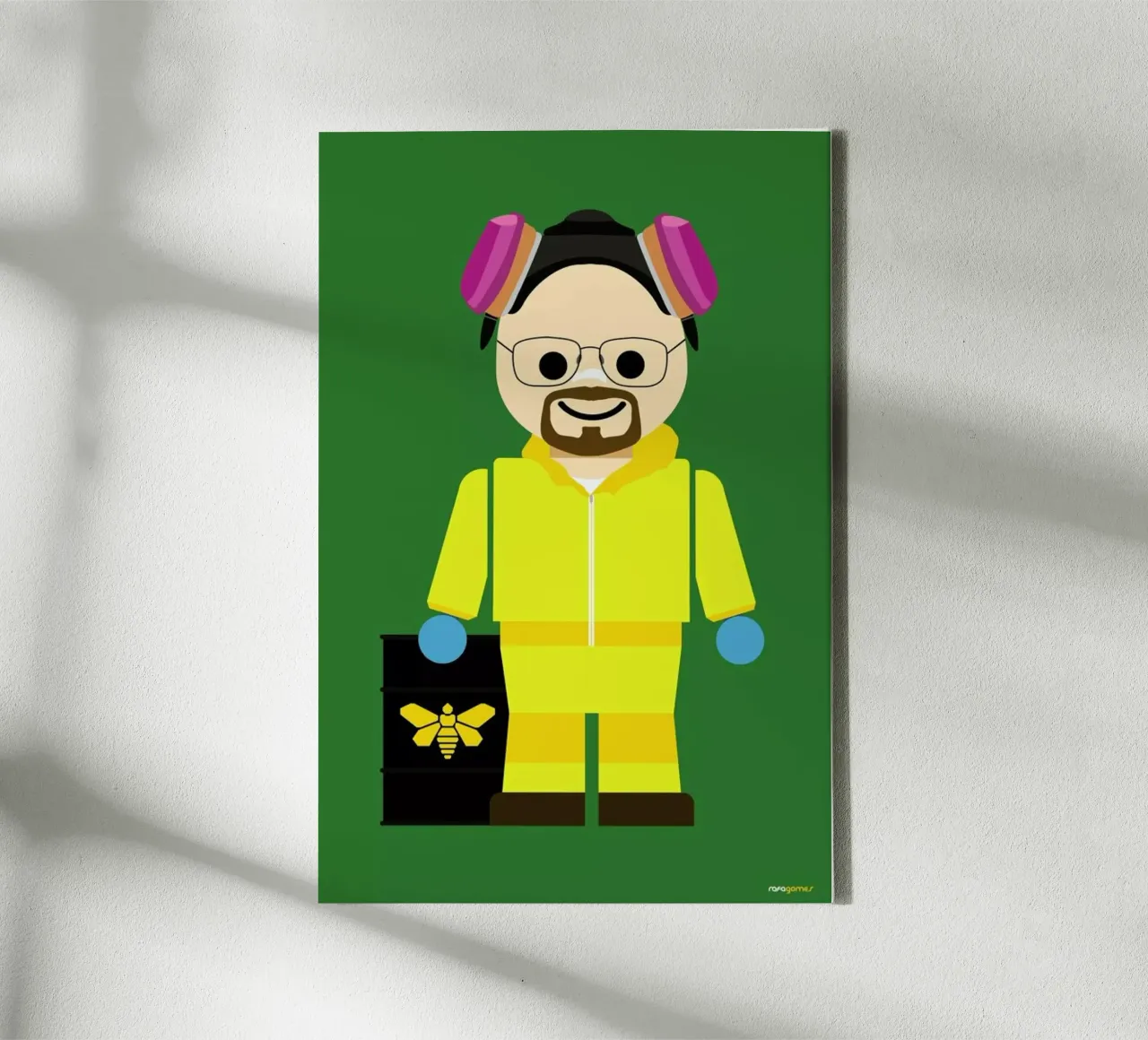 Walter White Heisenberg Toy toile de Rafa Gomes