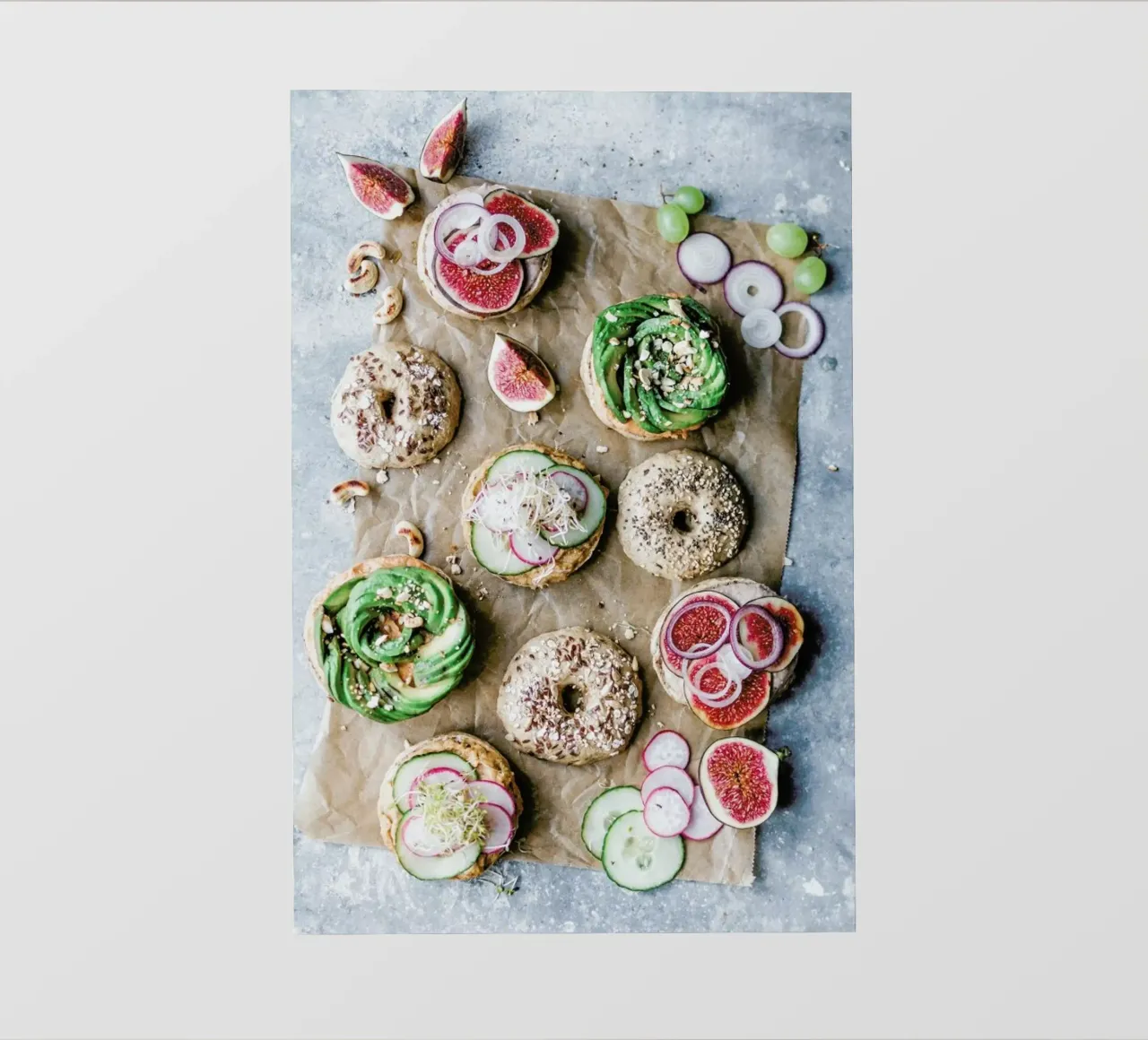 Bagel Brunch telo in pvc da Eat this